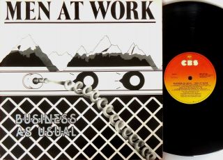 Men At Work ‎– Business As Usual Lp 1981 Cbs Australia ‎– Sbp 237700