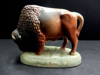 Vintage Rushmore Pottery Keystone Buffalo Figurine Euc