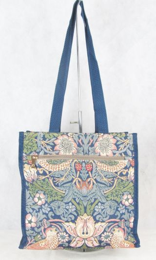Tapestry Stawberry Thief Bird Shopper Tote Bag - Signare 2