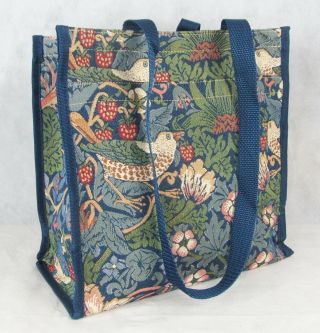 Tapestry Stawberry Thief Bird Shopper Tote Bag - Signare 4