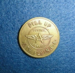 Rare Car Wash Token - - Flying A,  Supersonic Car Wash,  Los Angeles,  Ca - 450 - A.