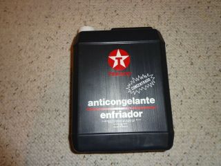 Vintage Texaco Anticongelante (coolant) 4 Ltrs.  Texaco Mexico Black Plastic