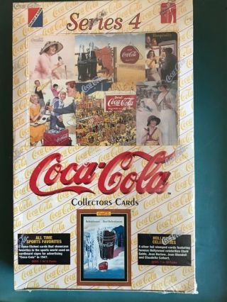 Coca Cola Coke Series 4 Trading Card Box Factory 36 Packs Per Box