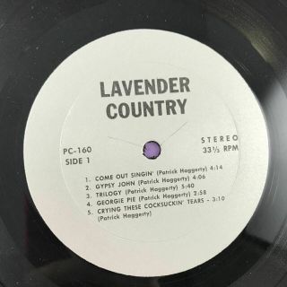 Lavender Country - Self Titled LP VG,  /VG,  Rare 1st Gay Country Record U 3