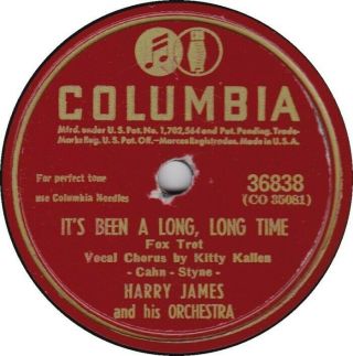 78 Rpm Harry James Columbia It 