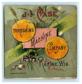 1880 ' s Victorian Scrap Card J.  I.  Case Threshing Machine Co.  Eagle P173 2