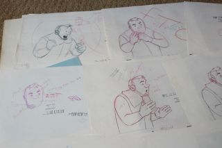 Herge ' s The Adventures of Tintin Animated Model sheets Storyboard Sketch Art 1 2