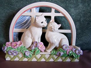 Lenox Love In Bloom Cat Kitten Figurine Fine Porcelain