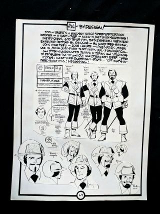Alex Toth By Design The Three Musketeer,  1968.  Hand Written Crafted Pg 69