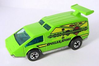 1977 Mattel Hot Wheels Blackwall Spoiler Sport Green Hk Great Wheels Diecast