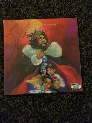 J.  Cole Kod Limited Edition Signed Vinyl Lp Rare,  Number 7 Of 8