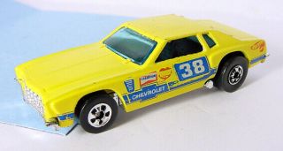 1975 Mattel Hot Wheels Blackwall Monte Carlo Stocker Yellow No.  38 Chevrolet Hk
