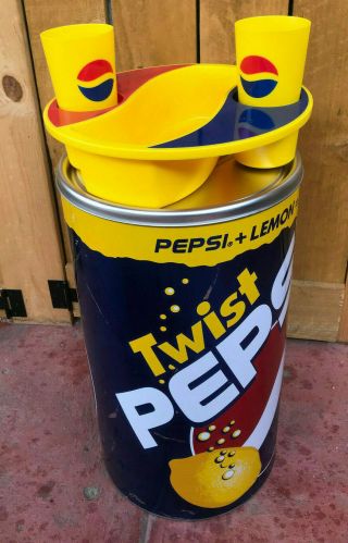 Pepsi Trash Can Cup Holder 21 " Tall