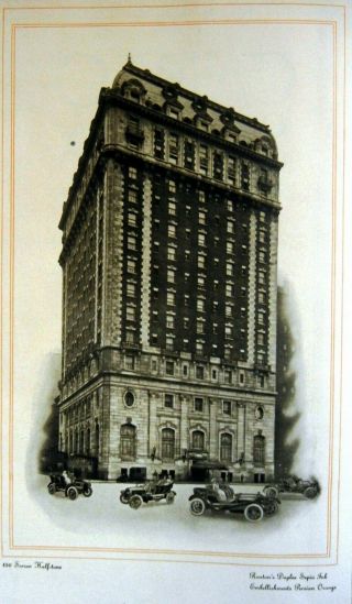 1911 Rector Hotel Nyc Broadway 44th Times Sq 4 Page Grand Opening Brochure