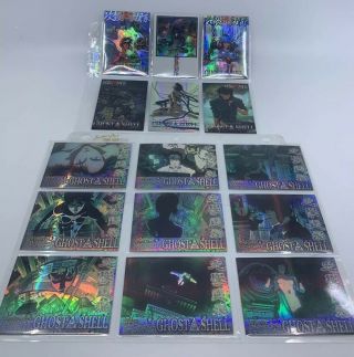 Ghost In The Shell Jpp/amada Complete Chromium Special Chase Card Set S - 01 - S - 15