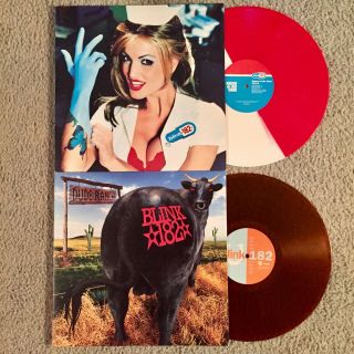 Blink 182 Enema Of The State And Dude Ranch Rare Colored Vinyl Records
