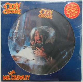 Ozzy Osbourne Mr.  Crowley (live) 1982 Us Org 12 " Picture Disc Lp Metal