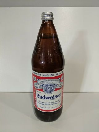 Vintage Budweiser Beer Bottle U.  S.  Bottle Early 1990 