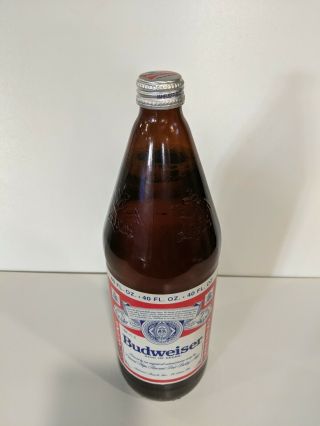 Vintage Budweiser Beer Bottle U.  S.  Bottle Early 1990 ' s 3