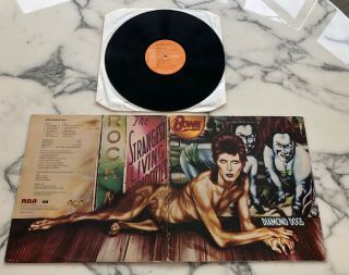 David Bowie - Diamond Dogs Original1974 Vinyl Lp First Press A1 Oly Ex/vg Rare