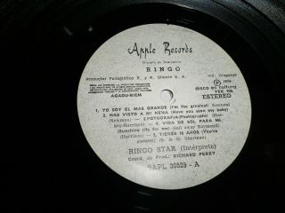 RINGO STARR Ringo RARE URUGUAY LP SPANISH TITLES THE BEATLES APPLE JOHN LENNON 3