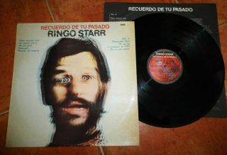 Ringo Starr Blast From Your Past Rare Argentina Promo Lp Spanish Titles Beatles