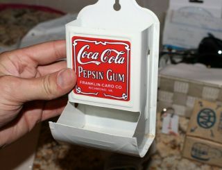 Novelty Coca Cola Pepsin Gum Advertising Tin Match Holder Dispenser Advertising