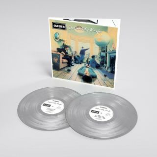 Oasis Definitely Maybe: 25th Anniversary Edition Double Silver Vinyl Pre - Order