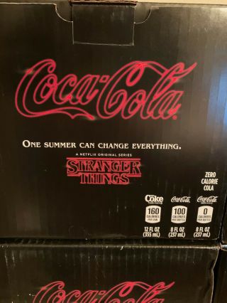 Stranger Things Coke Coca Cola 1985 Netflix Limited Collectors Pack 2