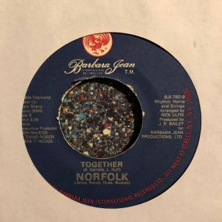 Modern Soul Disco 45 Norfolk Together Hear Barbara Records Private Press Funk