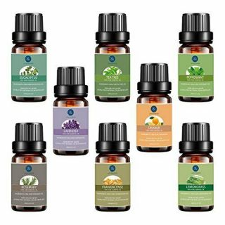 Pure Essential Oil Set For Skin Care / Saunas / Bath & More (8ct)