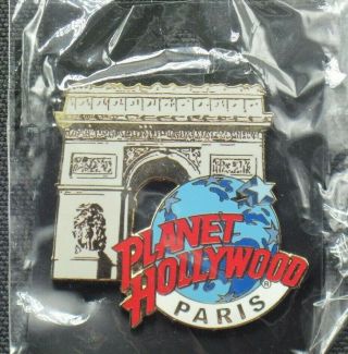 Planet Hollywood Paris Collectible Pin In Package Arche De Triomphe