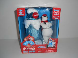 Vtg 90s 1997 Coke Polar Bear Coca Cola Polar World Freeze Station Slushie Maker