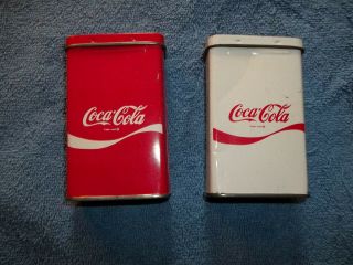 Two Vintage Rare Coca Cola & Diet Coke Band Aid Tins