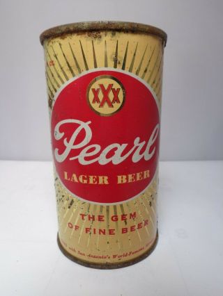 Pearl Lager Flat Top Beer Can 113 - 1 San Antonio,  Texas