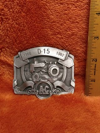 Allis Chalmers D15 Tractor Pewter Belt Buckle Limited Ed 004/750 Ac Spec Cast