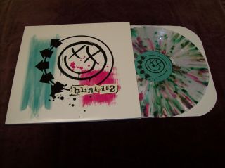 Blink - 182 " S/t " 2xlp Clear W Pink Splatter Vinyl Hot Topic Ltd Ed Universal 