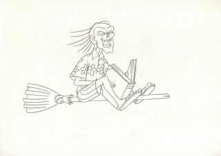 Tales From The Cryptkeeper Hand Drawn Pencil Drawing By Nelvana 1994.