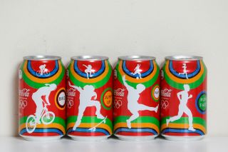 2012 Coca Cola 4 Cans Set From Romania,  London 2012 Olympics