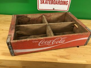 Red Coca Cola Wooden Coke Case / Crate - Chattanooga,  Tn 1977 Vtg 9