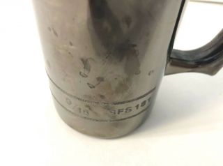 Vintage Snap - On Tool ' s Beer Mug Stein Chrome 9/16 Socket Glass Mug 4