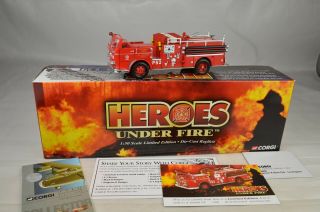 Corgi Heros Under Fire Us50809 Los Angeles Seagrave K Open Cab Fire Truck M/b