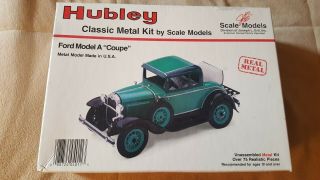 Hubley For Model A Coupe Metal & Plastic Model Open Complete