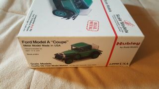 Hubley For Model A Coupe Metal & Plastic Model Open Complete 3
