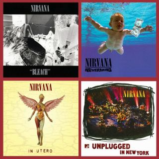 Nirvana - Albums Bundle - Bleach/nevermind/in Utero/unplugged - Vinyl Lp