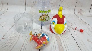 Rainforest Cafe Parrott Snack Holder Toy Plastic Travel Drink Water Bottle Cup 3