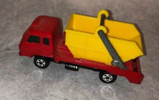 Tomica 56 Nissan Diesel Condor Lift Dump Tomy Die - Cast Truck Red Yellow