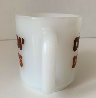 Vintage Glasbake Dunkin ' Donuts Coffee Tea Mug White Milk Glass - Look 4