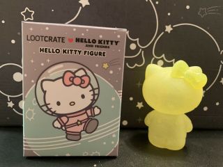Loot Crate Ultra Rare Yellow Hello Kitty 3.  5 " Galactic Vinyl Figure Sanrio