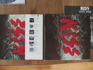 KISS - LOVE GUN LP 1977 JAPAN VIP - 6435 VINYL RECORD WITH OBI FIRST PRESS 5